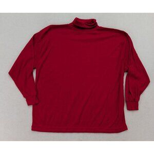 Touch Tones Vintage Women's Turtleneck Top Size 24W Long Sleeve Stretch Knit